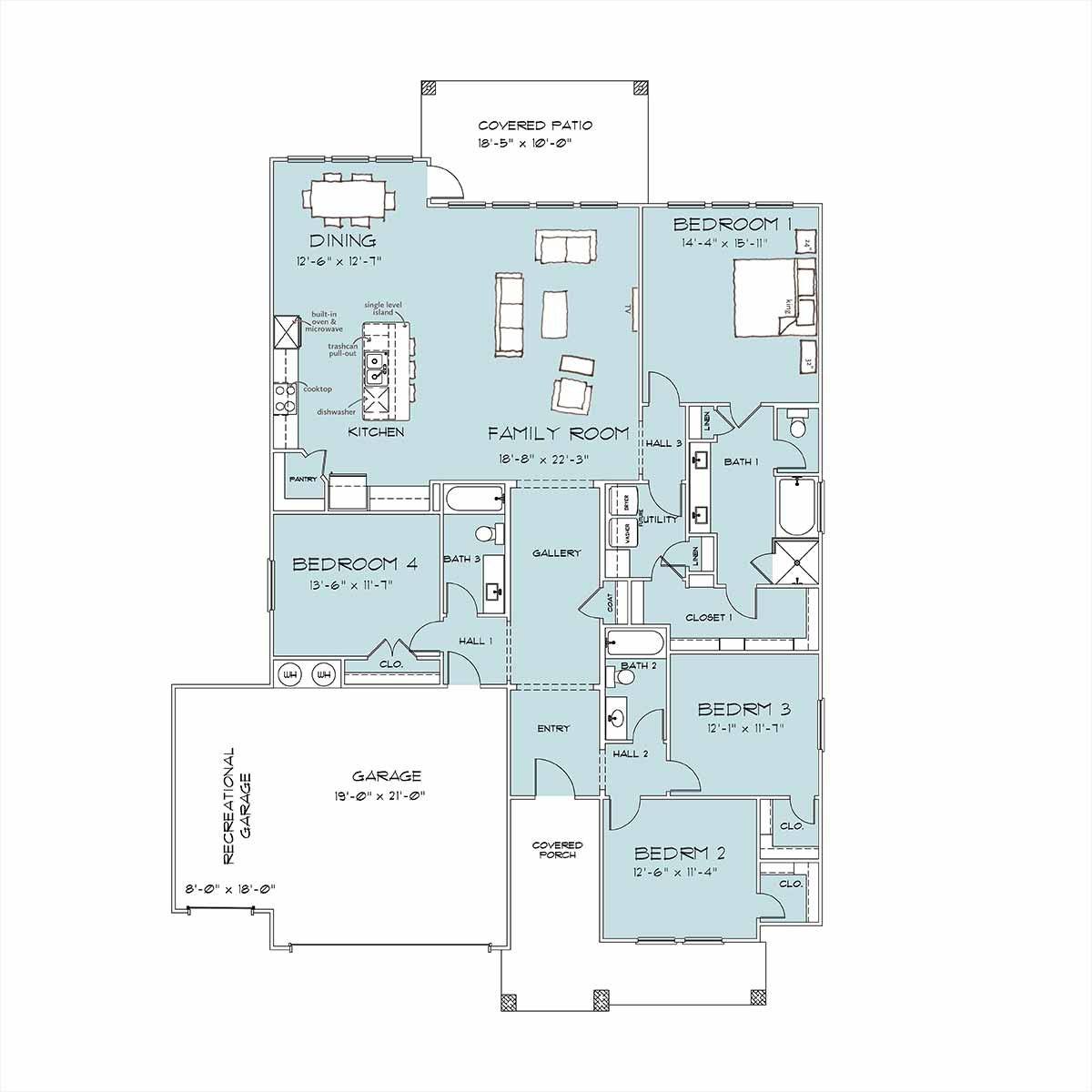 Home Builders Belton TX Everest Floor Plan
